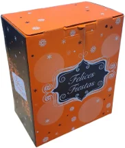 Caja maletín navideño vacía, modelo H9 con impresión full color